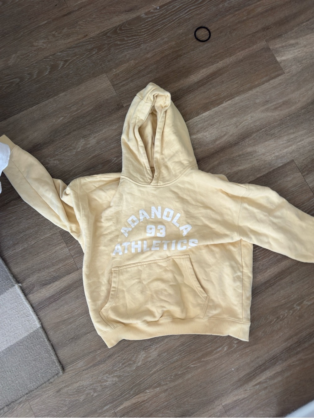 Adanola Yellow 'Adanola Athletics 93' Pullover Hoodie